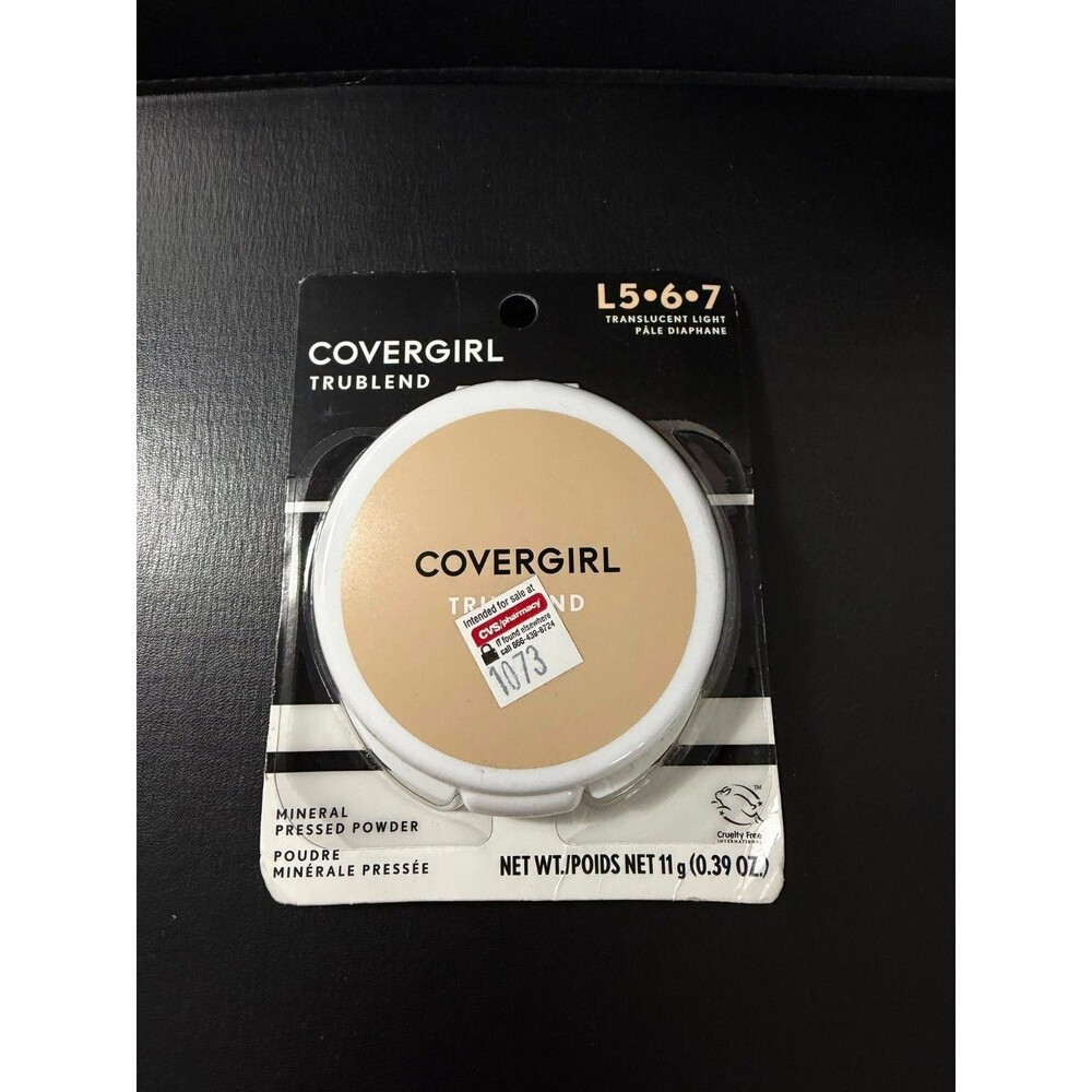 COVERGIRL TRUBLEND MINERAL PRESSED POWDER TRANSLUCENT LIGHT L5 6 7 NEW .39 oz